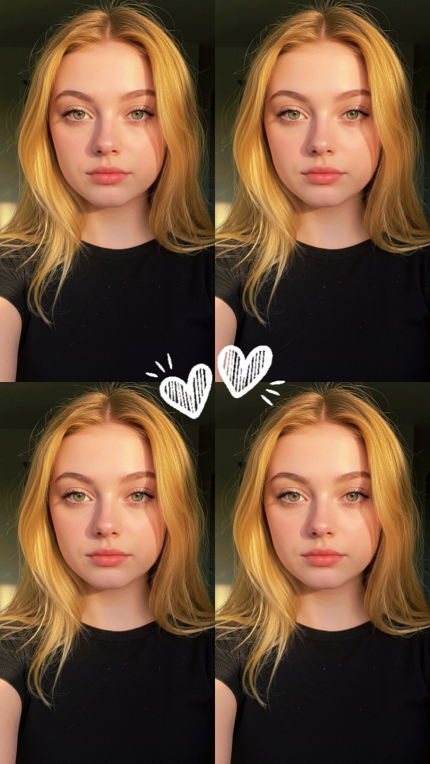 Colagem de 4 fotos