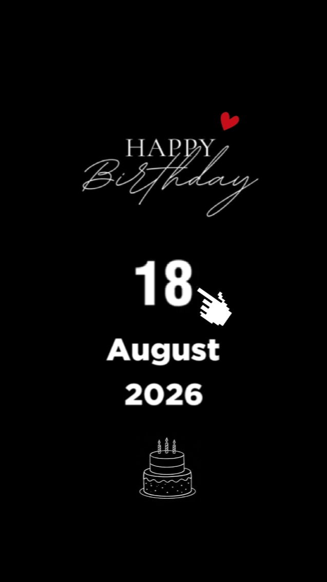 Birthday 18 August