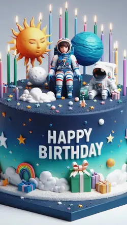 kue ultah astronot