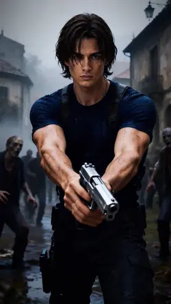 バイオハザードレオン風に！