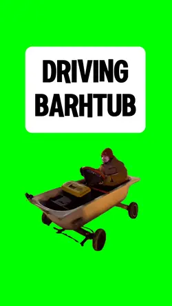 DRIVING BATHTUB
