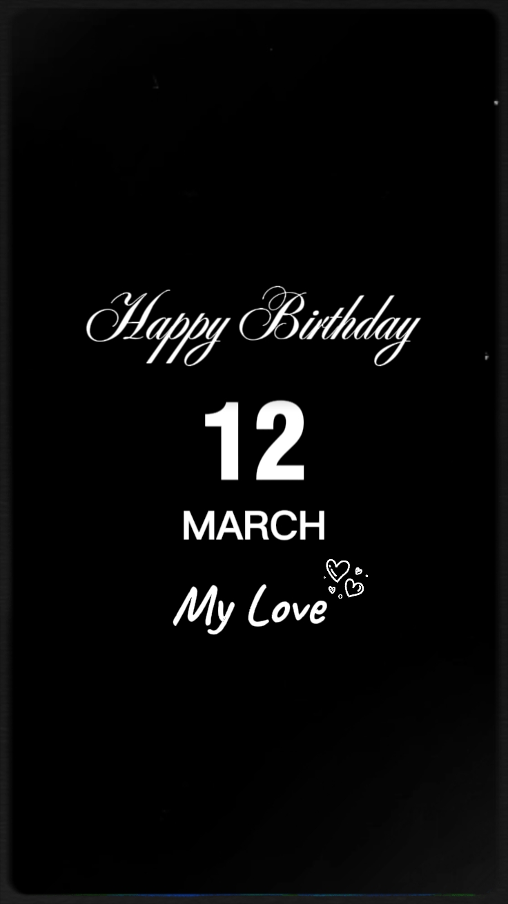 12 de março feliz bdy