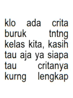 klo ada crita buruk
