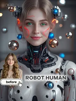 Robot Human AI