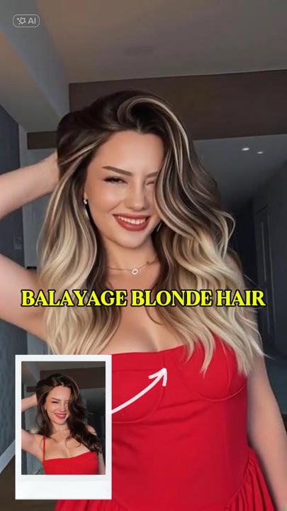 Balayage Rambut Pirang
