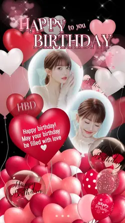 balloon🎈birthday 赤系