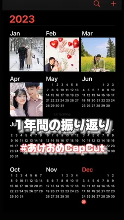 【1年の振り返りカレンダー📷12枚】