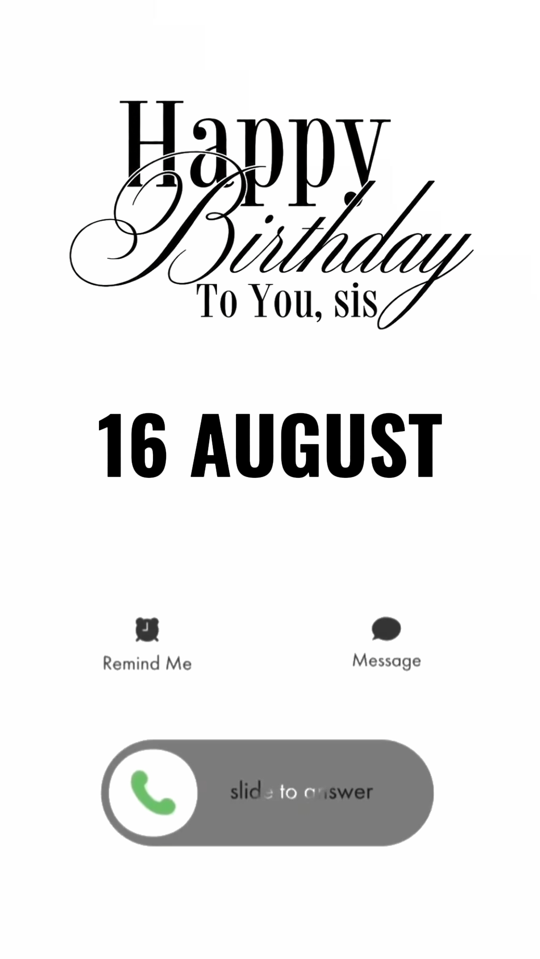 BDay Sister 16 Aug