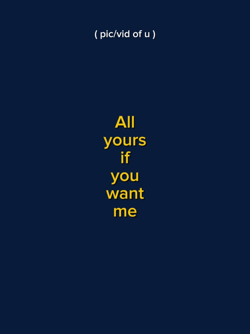 if you want it 