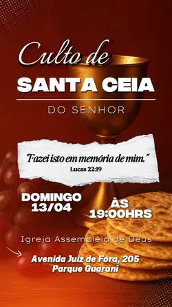 CULTO DE SANTA CEIA!
