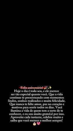 feliz aniversário
