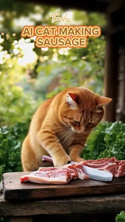 CUTE CAT COOKING 🧑🍳