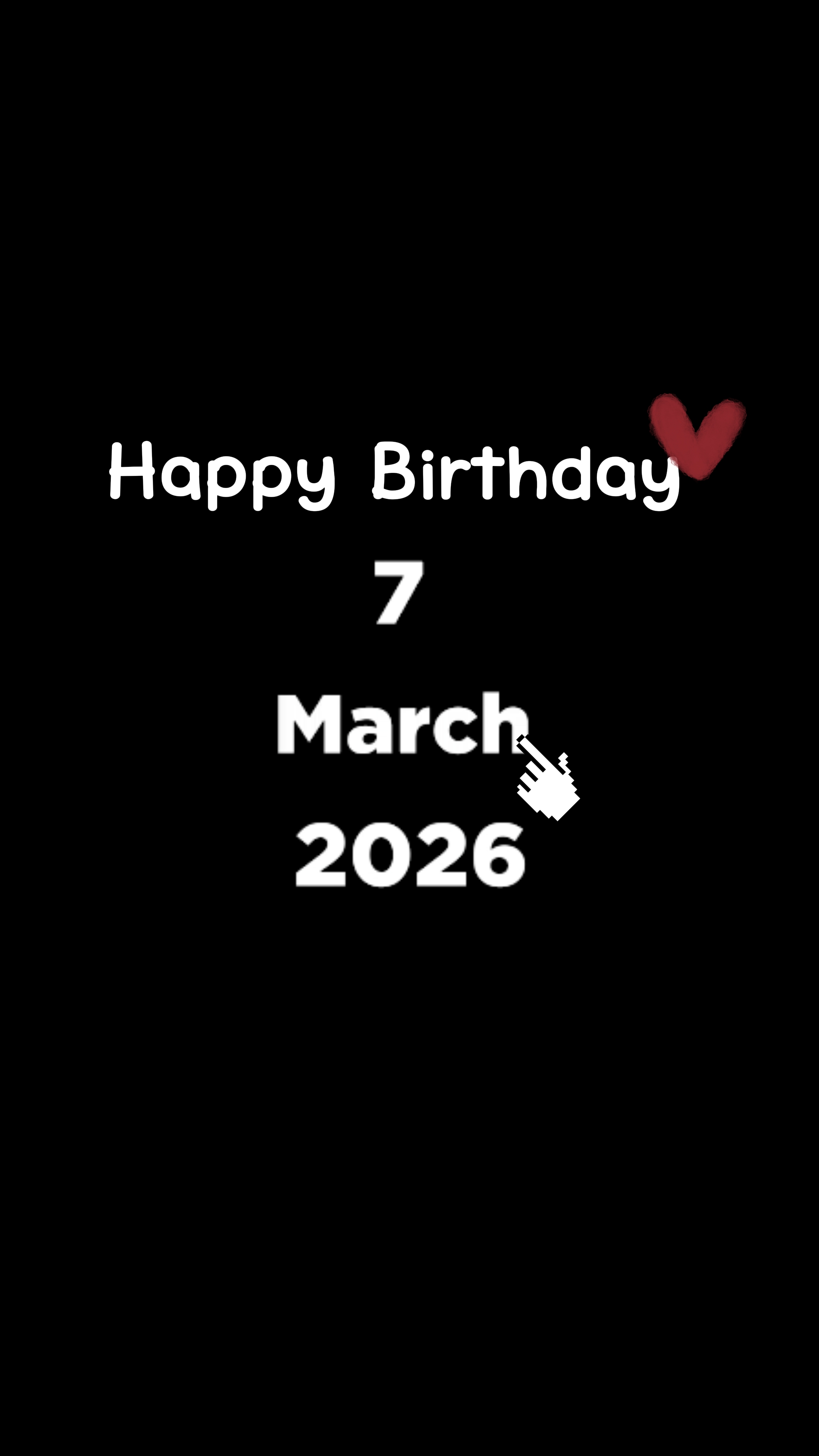 ULANG TAHUN SAYA 7 MARET