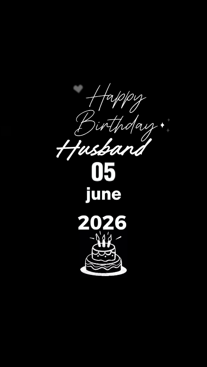 HBD MARIDO 05 DE JUNHO