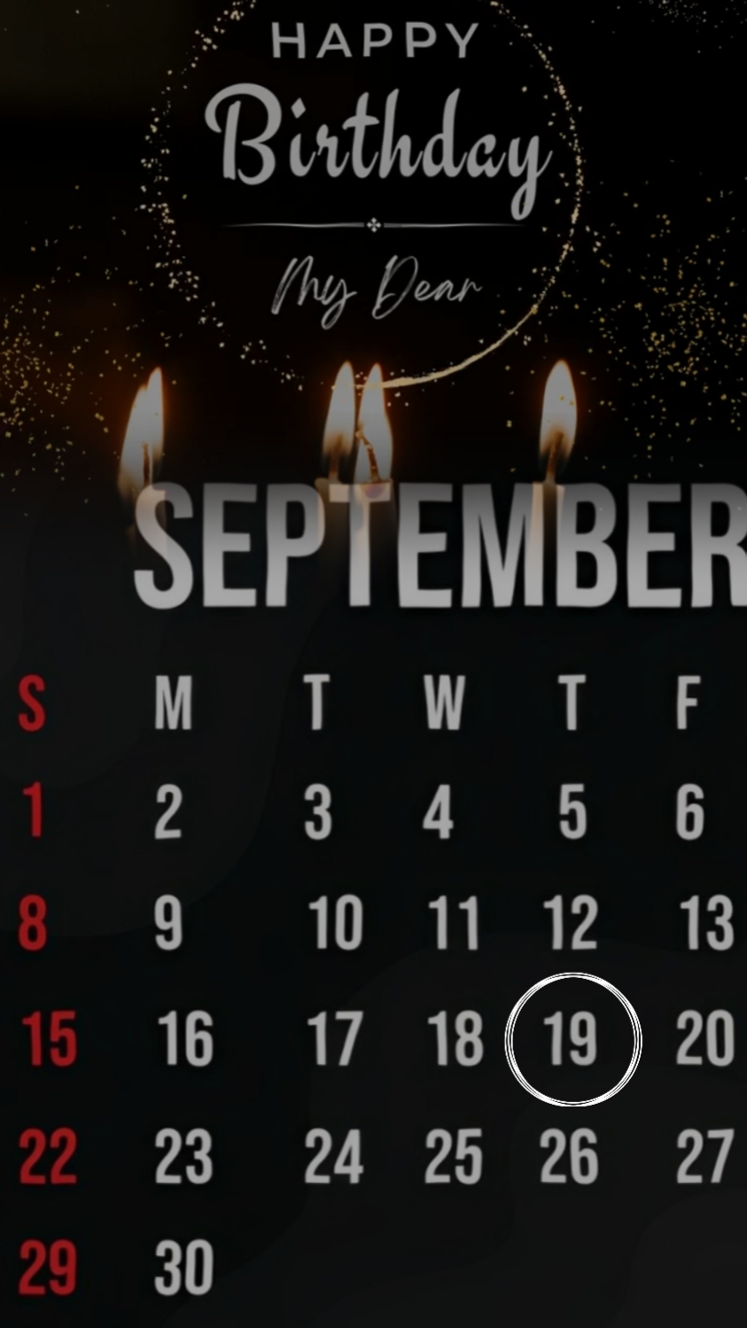 BRITHDAY 19 SEP 2024