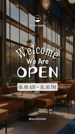 Welcome We Are Open