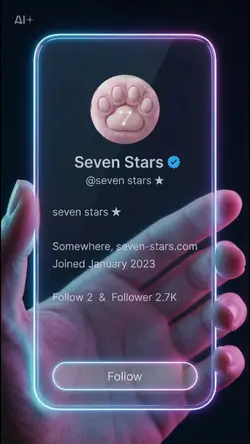 幸運プロフィールカード七星