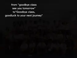 goodbye class"