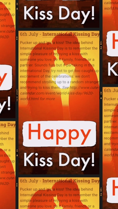 💋 happy kissing day