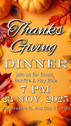 Thanksgiving Invite 