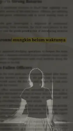 mungkin blm waktunya