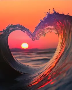 Heart Sunset 