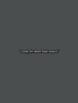 short hairs mascs