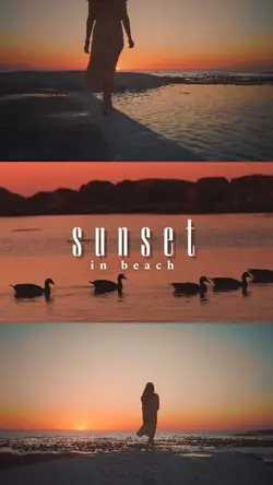 sunset in beach 