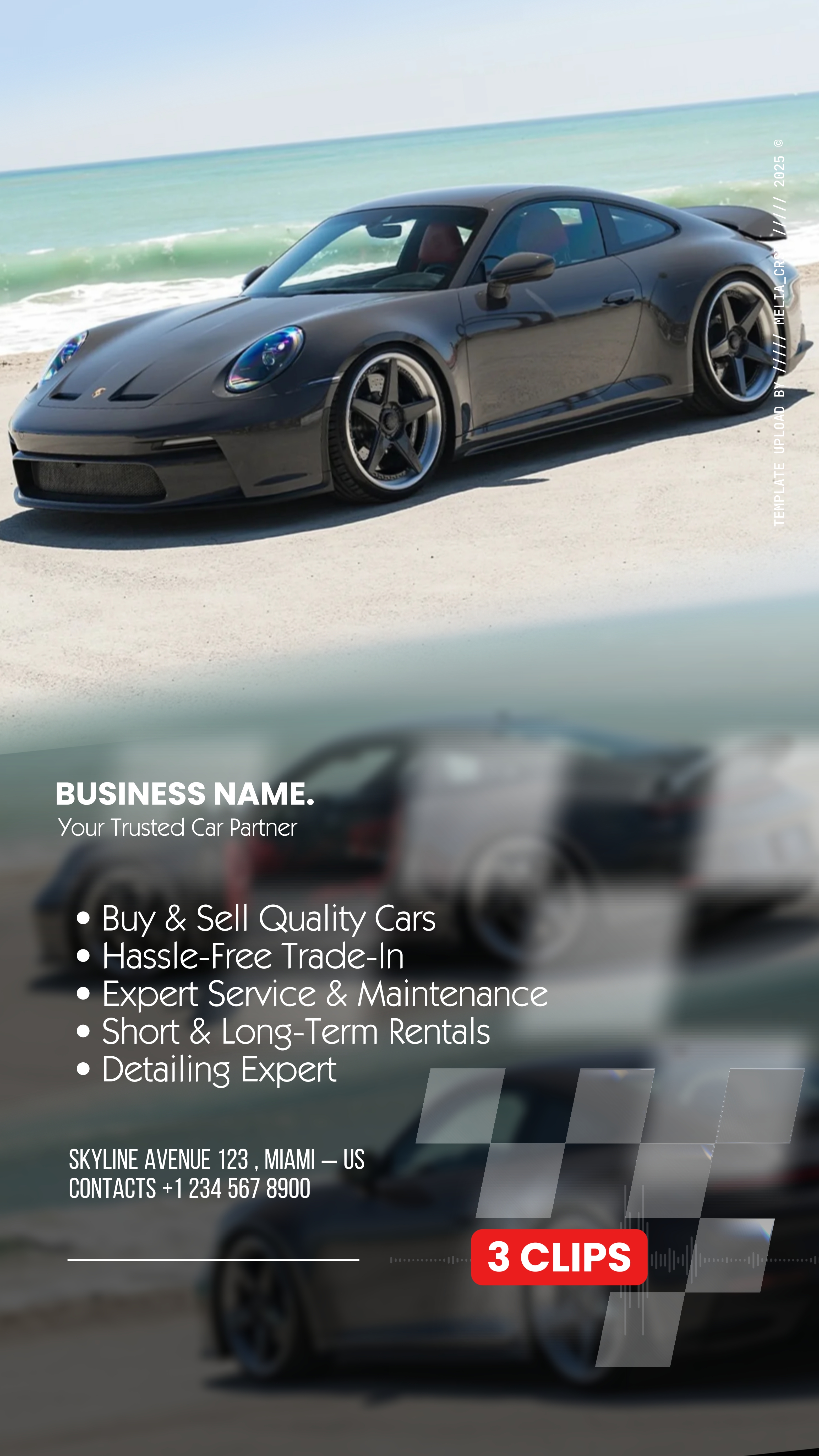 Anúncios de promoção de carros