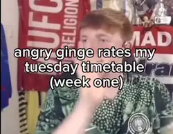 my tuesday timetable