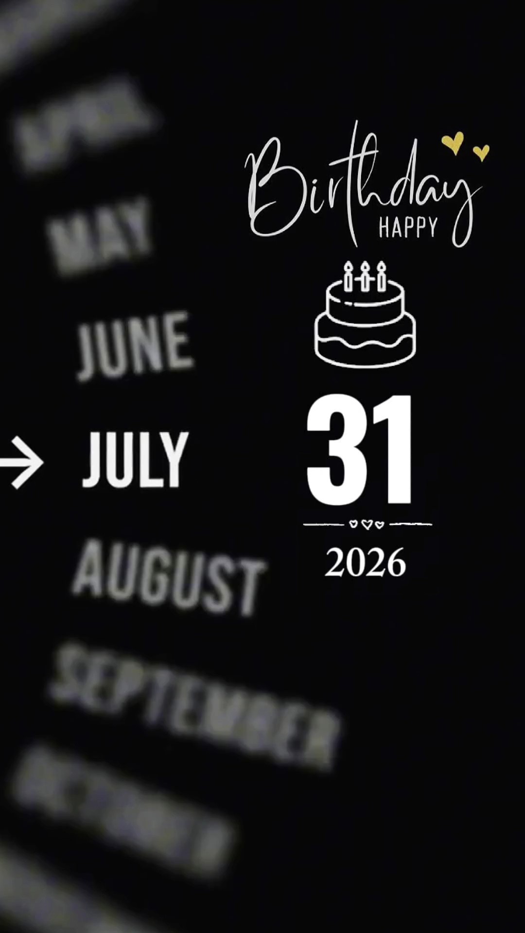 Aniversário 31 de julho