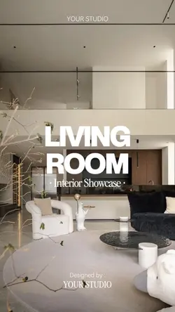 Living room showcase