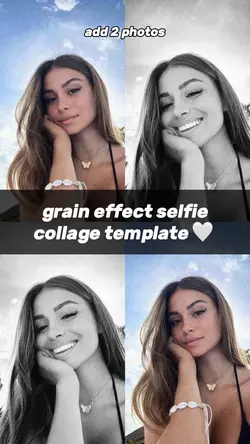 Selfie collage grain
