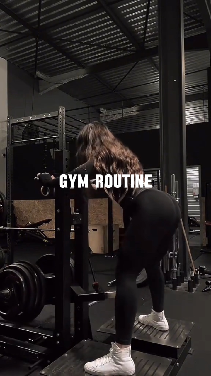 Routine im Fitnessstudio 