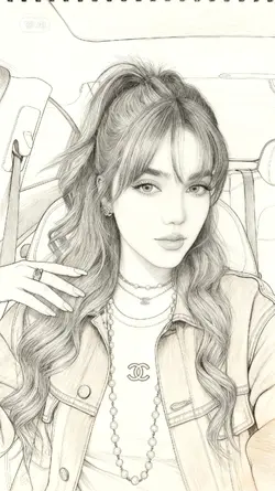 pencil sketch B/W