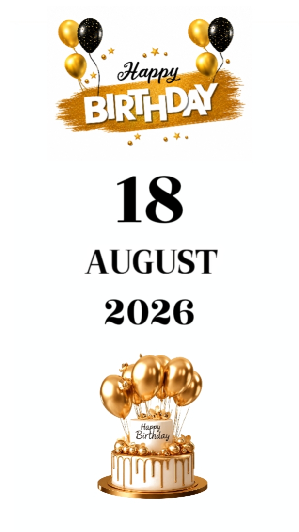 BDAY SON 18 AUGUST
