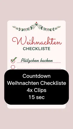 Xmas Checkliste
