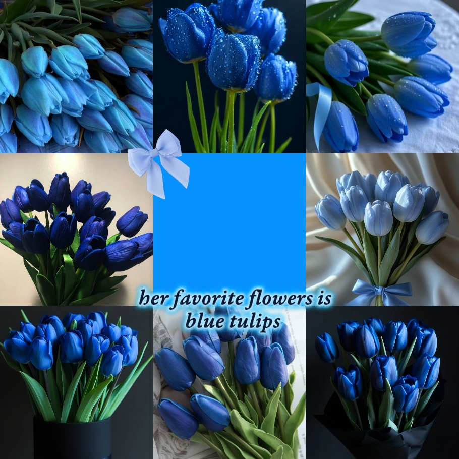 TULIPOS AZULES 