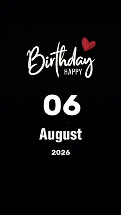 Hbd 06 August 2026