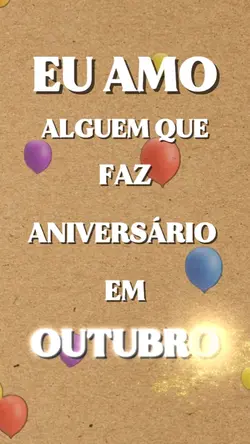 ANIVERSÁRIO OUTUBRO 