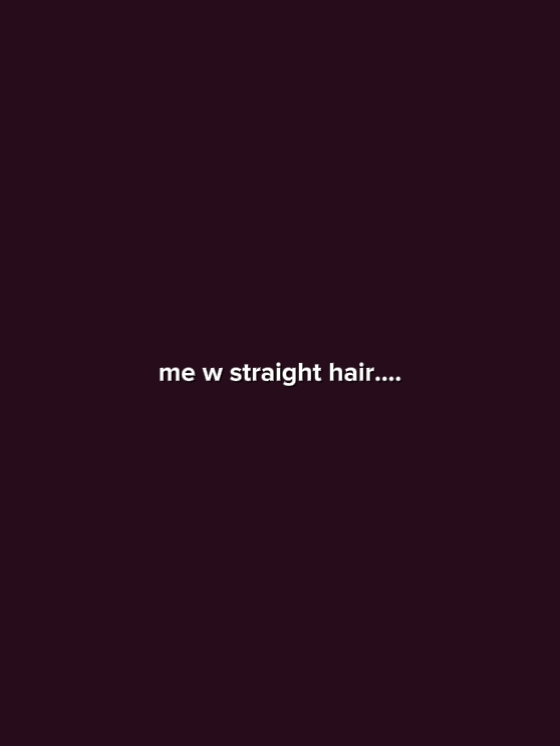 Saya dengan Rambut Lurus