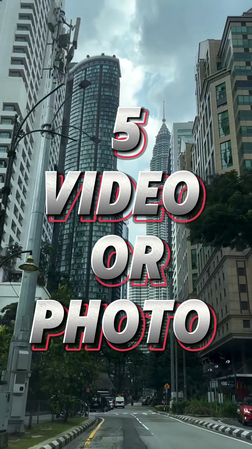 5 vídeo ou foto