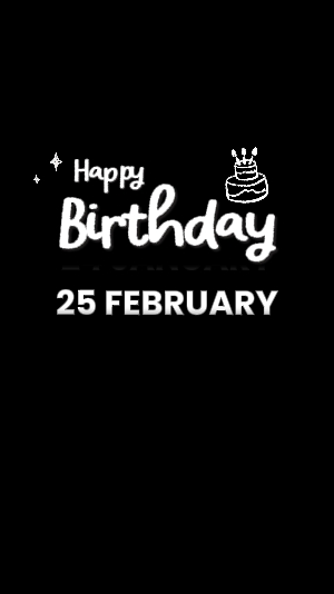 Cumpleaños 25 de febrero