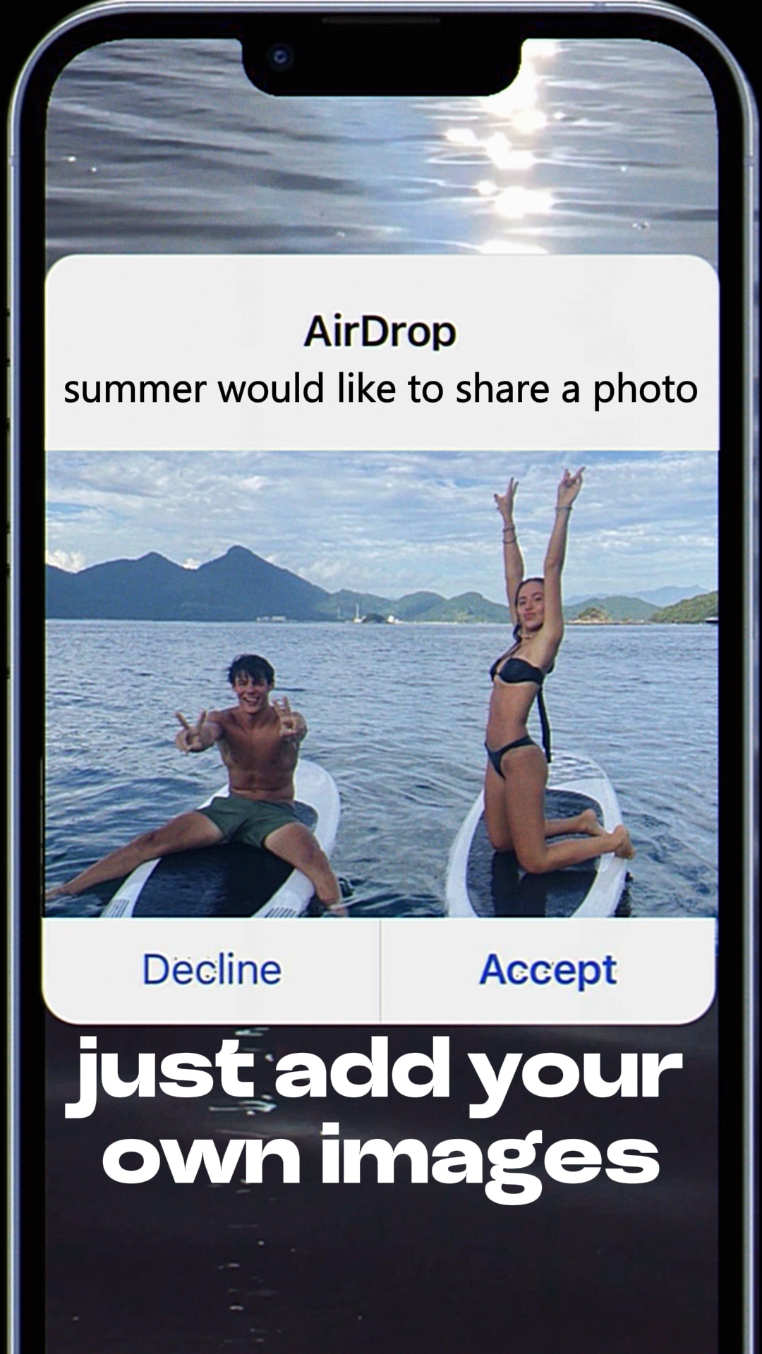 Airdrop-Fotoabwurf