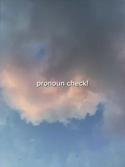 pronoun check!