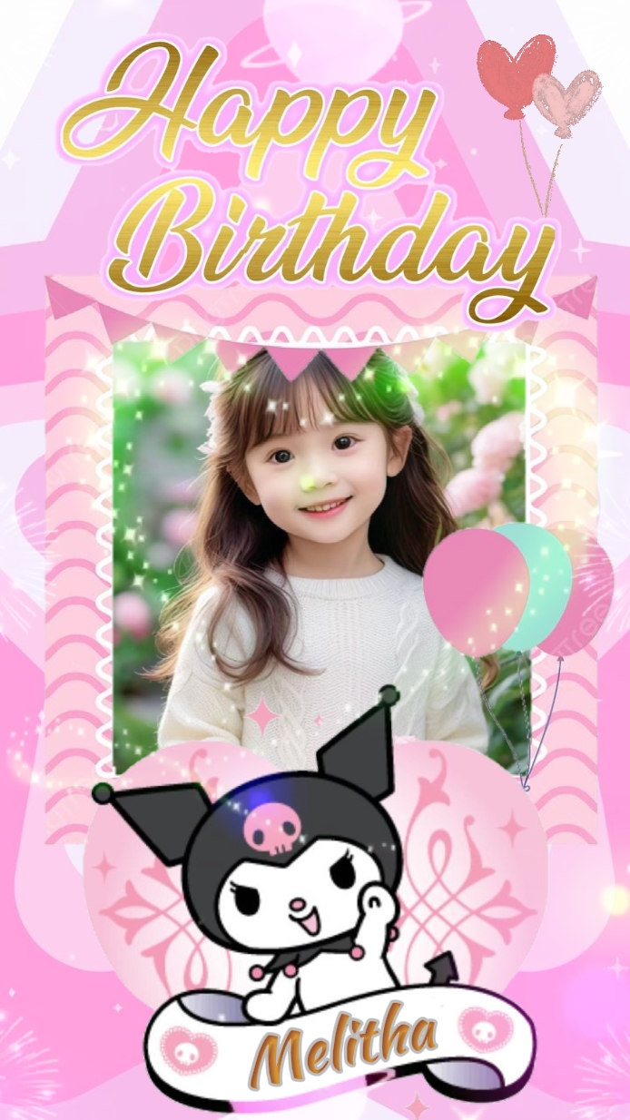 HBD PINK KUROMI