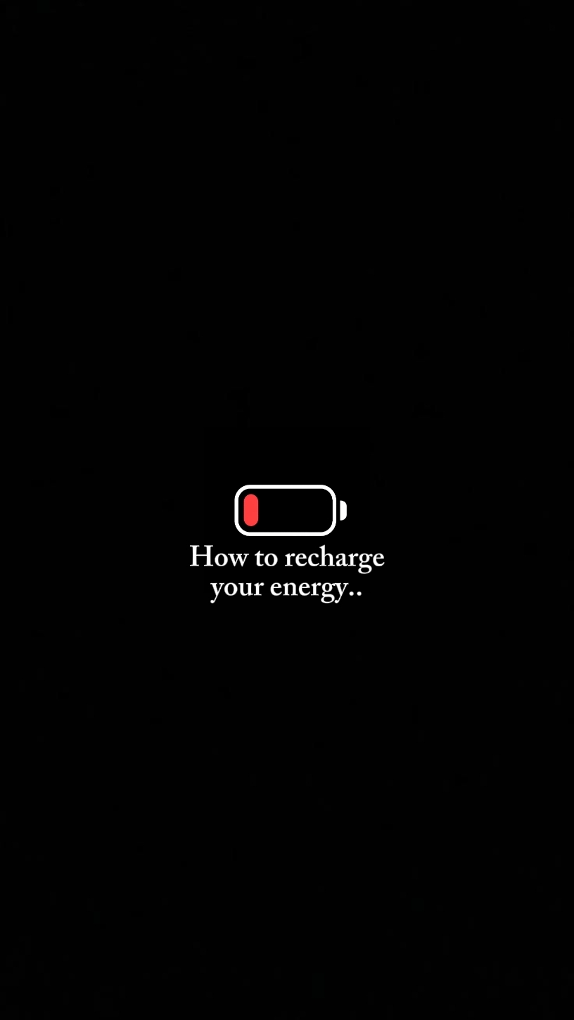 Recarga tu energía