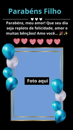 parabéns filho 