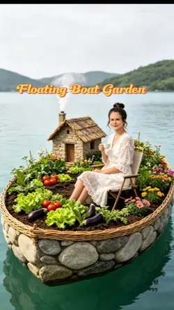 Floating Boat Garden