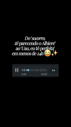 Áudio da cliente